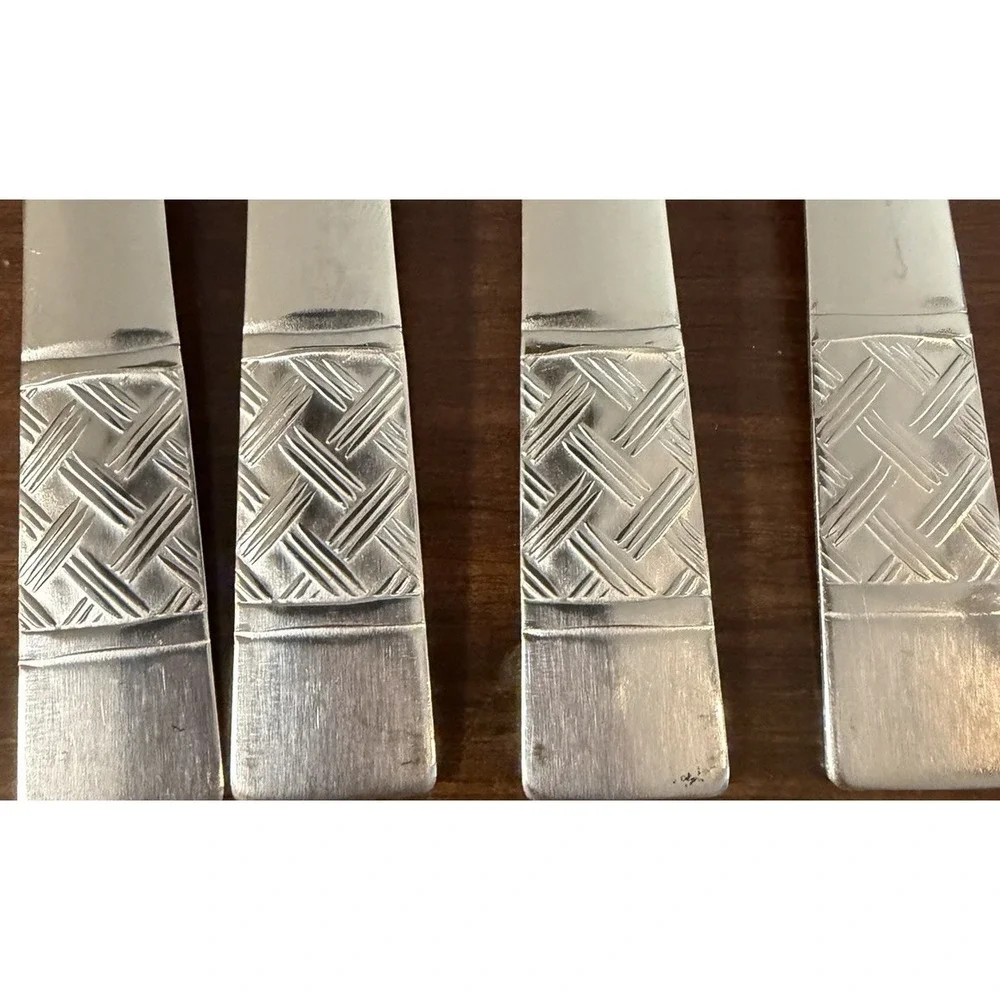 Mainstays Pierremont Stainless Dinner Forks Set of 4 Basketweave Replacement